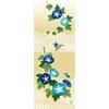 Hamamonyo Illustrated Tenugui Towel Morning Glory and Kingfisher
