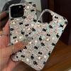 Cute Animal Patterns Case for iphone XS Max 16 Plus 12 15 18 Pro Max XR Air 17 Pro 13 14 11 Silver Crushed Foil Cover