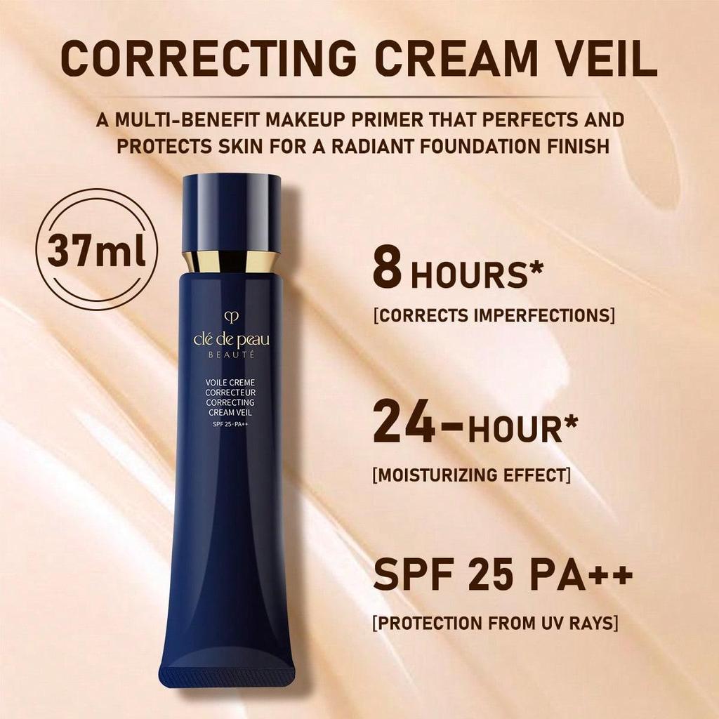 Clé de Peau Beauté Корректирующий крем-вуаль | SPF 25 PA++ | База под макияж и УФ-защита | 37 мл