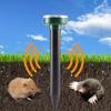 4pcs Solar Powered Ultrasonic Sonic Mole Pest Rodent Repeller Repellent Yard Outdoor Lamp Backyard Farmland Mouse Repeller
