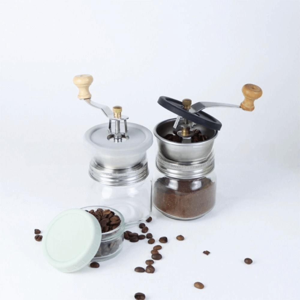 Adjustable Settings Mason Jar Coffee Grinder Ceramic Core Bean Grinder Tools  Coffee Accessories