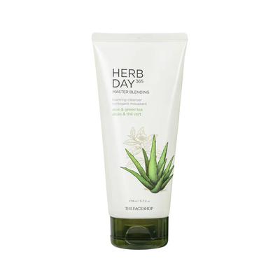 Herb Day 365 Master Blending очищающая пенка с алоэ и зеленым чаем 170 мл