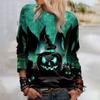 Happy Halloween 3D Print Hoodies Women Fashion Oversize Hoodie O-Neck Halloween Sweatshirt Girl Coat Women Sweatshirts Girl Clothes