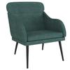 351438 vidaXL Armchair Dark Green 63x76x80 Cm Velvet