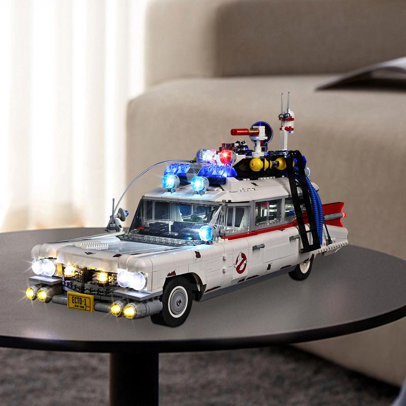 Светодиодный набор для LEGO Ghost Busters ECTO-1 #10274 Строительные блоки Не включает детали модели