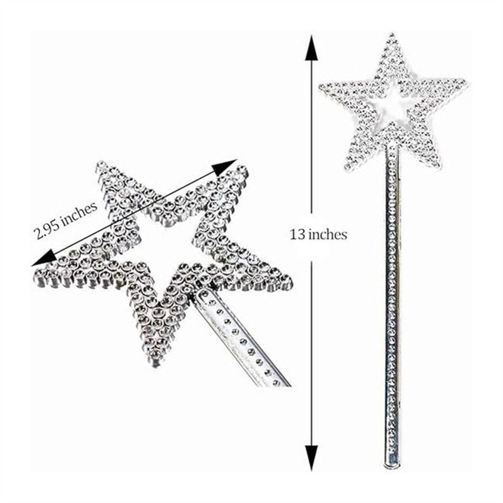 Golden Silver Princess Sticks Role-playing Star Wand Cosplay Props Fairy Wand Girls Costume
