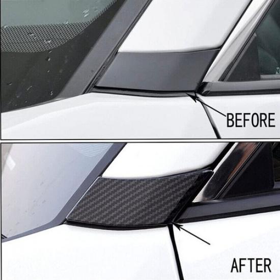 Накладка на стойку А передней двери из углеродного волокна для Toyota RAV4 -