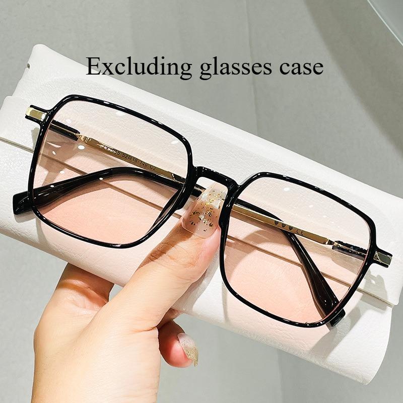 Солнцезащитные очки в корейском стиле, ретро, квадратные, с большой оправой, с заклепками, солнцезащитные очки Ins, мужские и женские, с чувством стиля, уличные очки для пати