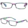 Women Portable Vintage Flowers Ultra Light Frame Reading Glasses Eyeglasses Eye Protection