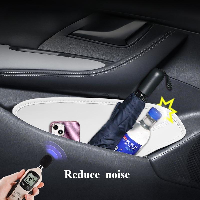 Для BYD Sea Lion 05 DM-i 2026 2026 Автомобильные Дверные Слоты Хранения Бочка Кожаный Коврик для Дверного Паза Защитная Накладка Аксессуары для Интерьера