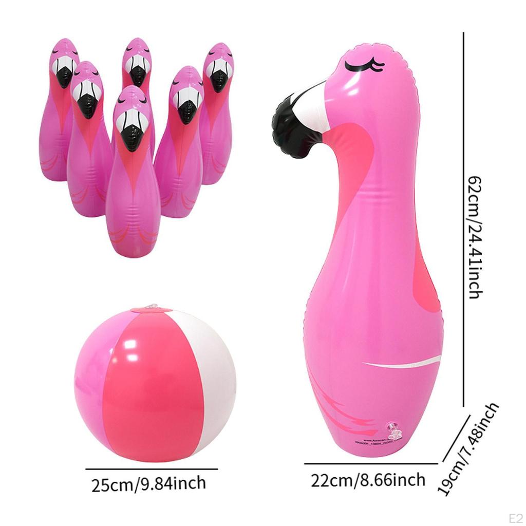 Inflatable Bowling Set Games Yard Game, Indoor Outdoor Games, Ball and