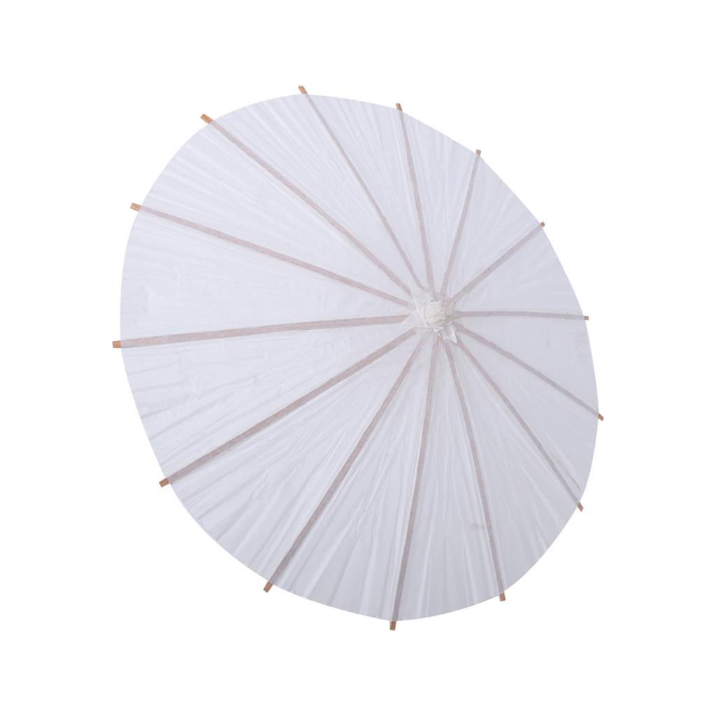 White Paper Umbrella Wedding Favor Party Decoration Bridal Photograph Accessory Art Display