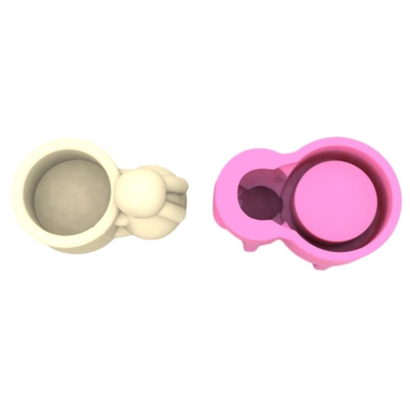 Чашка для свечи, силиконовая форма, бетонная штукатурка, банка для свечей, цветочные горшки, держатель для ручек, формы для эпоксидной смолы, подсвечник