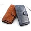 Retro Oil Wax Leather Women's Wallet & Phone Bag with Buckle