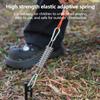 1/4/5 комплектов Веревка для палатки с пружинным натяжителем, Колышки для палатки с карабинами, Натяжитель для тента, Фиксированный крюк