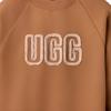 UGG FW25 Толстовка женская с круглым вырезом и спортивным логотипом 1171477-CHE