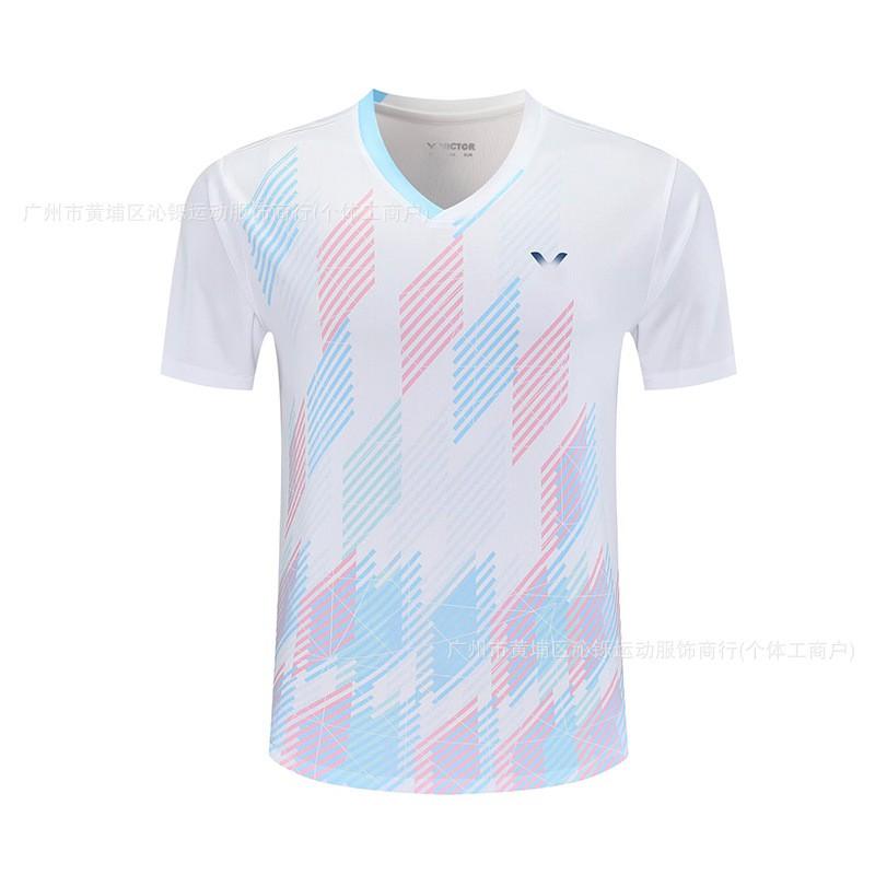 Unisex Badminton Sport T-Shirt Set Quick-Dry Breathable Short Sleeve Men Women Kids Athletic Wear