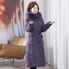 Winter Women Down Coat Parka Puffer Jackets Long Slim Fur Collar Hooded Mother Parkas Warm Coats Outwear