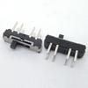 High-Temp Mini Toggle Slide Switch MSS-23D18, 3-Position, 8-Pin, Vertical Plugin, Black Glue