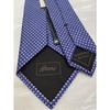 Used Brioni New unused tie 100% silk Made in Italy Genuine business Blue Fine pattern Jacquard Thin