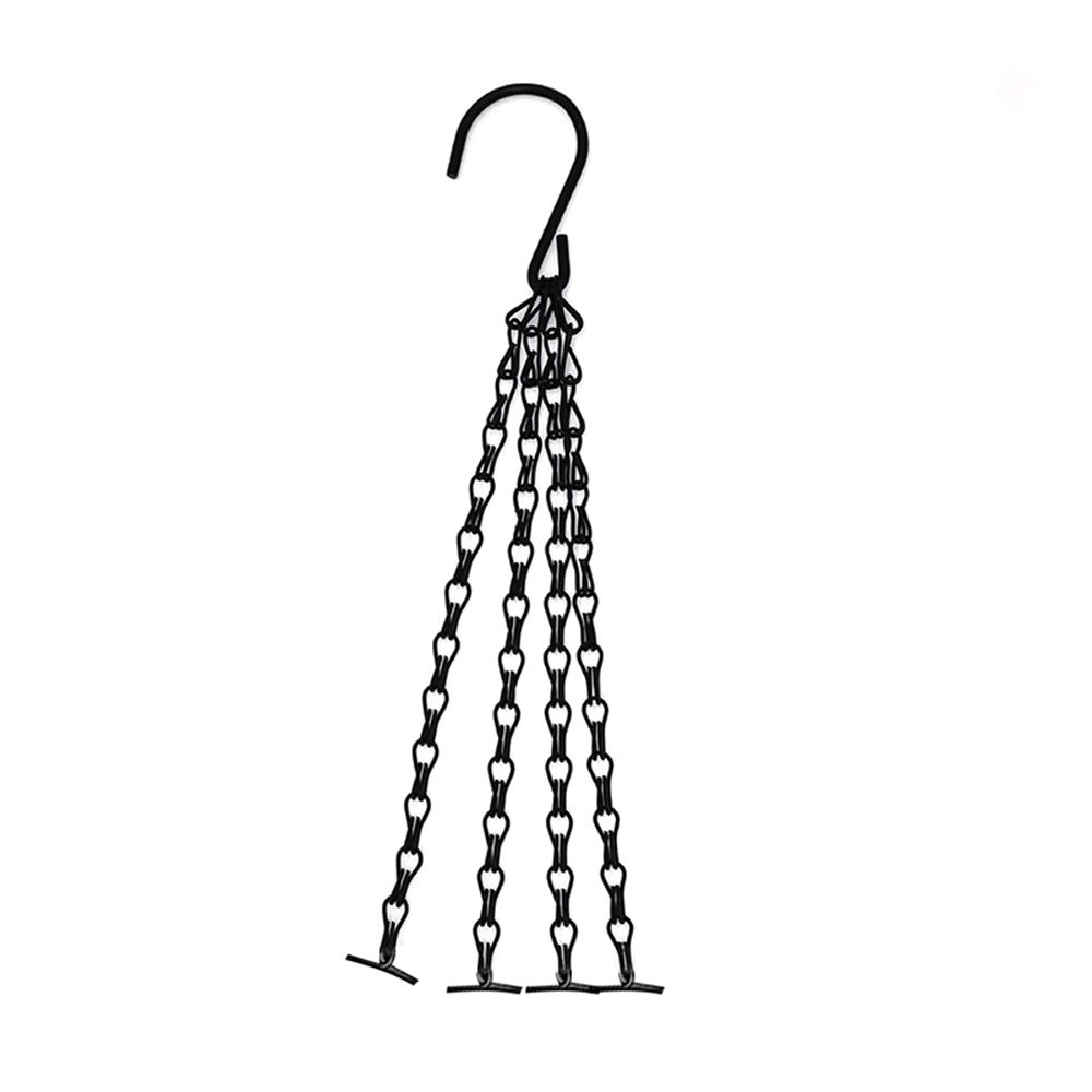 Pendant Black/Silver Flower Pot 4 Strand Replacement Chains Hanging Chain Replacement Plant Hangers