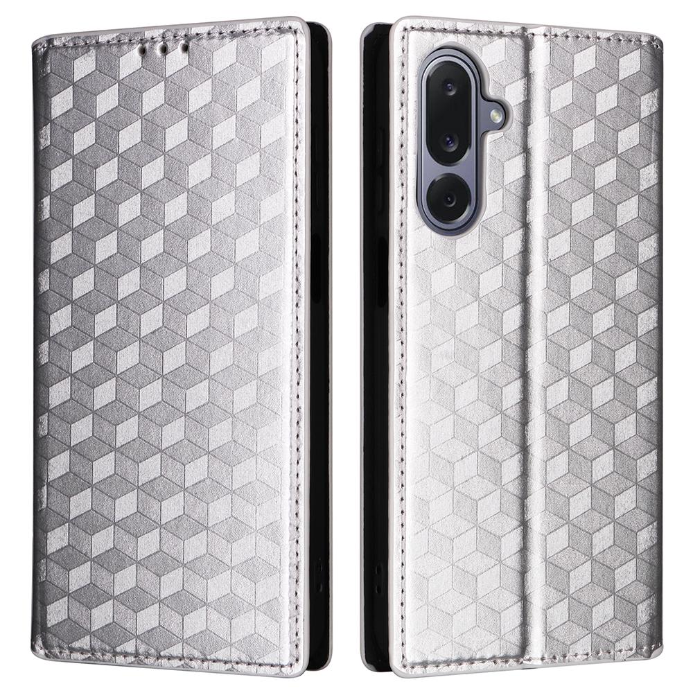 Для Samsung Galaxy M36 5G Чехол-кошелек Ромбовидный Тисненый Кожаный Чехол для Телефона