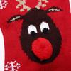 Red Nose Sweater Pet Holiday Costume Cat Sweater Dog Sweater Winter Costume Fall/Winter Dog Costume (Red Nose)