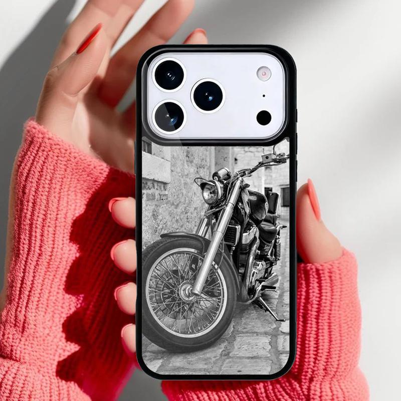 Чехол для телефона для мотоцикла iPhone 17 Air 16e 15 14 13 Pro Max Задняя крышка для 12 11 Pro Coque