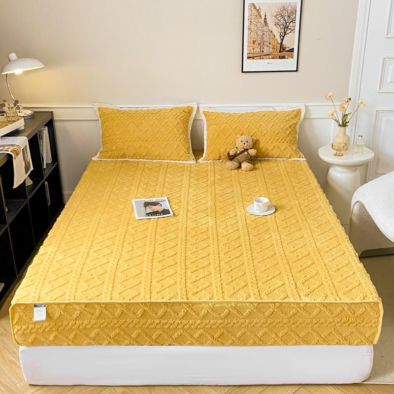 Мягкая жаккардовая простыня на резинке, прочная тафовая бархатная эластичная лента, простыня на резинке, защитный чехол для матраса, утолщенное покрывало, чехол для матраса