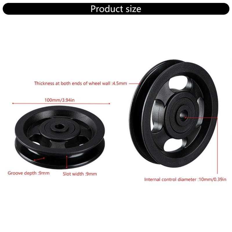 Wearproof Pulley Bearing Pulley Round Fitness Pulley Wheel Replacement Gym Cable Pulley Wheel Nylon Bearing Pulley Wheel
