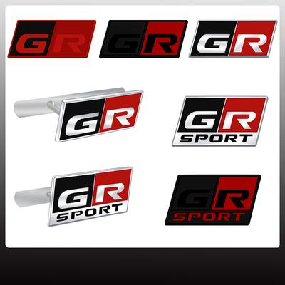Наклейка-значок решетки радиатора GR Sport для Gazoo Racing C-HR RAV4 Mirai Avensis Логотип Toyota Металлический значок на багажник Декоративные аксессуары RE8