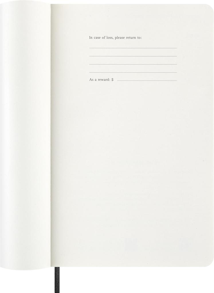 Moleskine 2027 Ежедневник Январь 12 Большой Размер x DSB12DC3Y27 Дневник, Начало, Месяцы, (13см 21см), Мягкая обложка, Черный,
