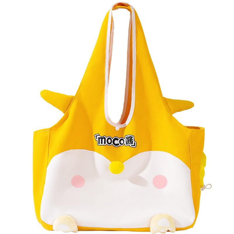Portable Cat Carrier Bag Dogs Cats Breathable Canvas Pet Travel With Head Opening Adjustable Shoulder Strap Small