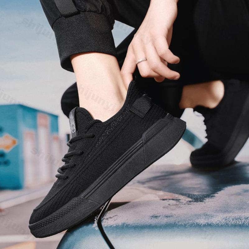 Мода Модный тренд Повседневная спортивная мужская обувь 2025 Весна Сетчатая дышащая Удобная обувь на толстой подошве Универсальные низкие массивные кроссовки