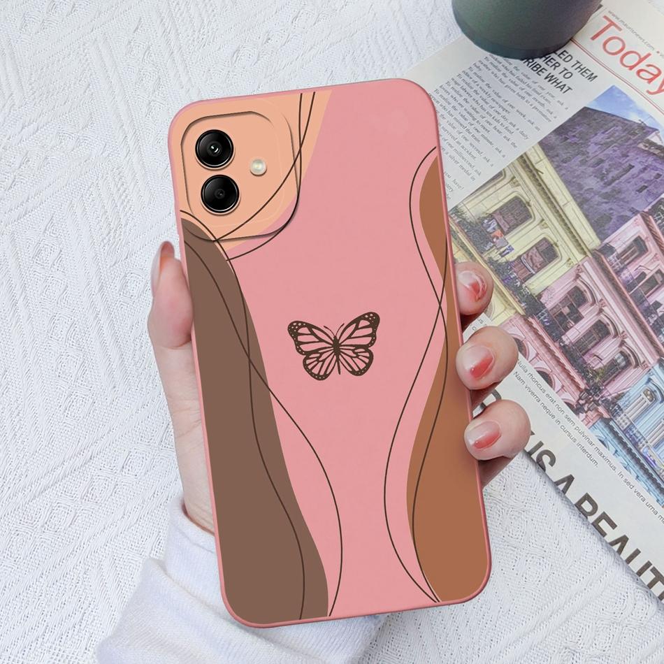 For Samsung Galaxy A04 A04E A04S Phone Case Cat Camera Protection Liquid Silicone Back Cover For Samsung A 04 E S Bumper Shell