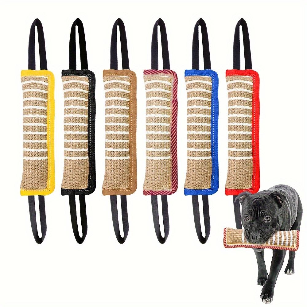 Прочная джутовая игрушка для жевания для собак - Устойчивая к укусам палочка для прорезывания зубов для щенков и взрослых собак, Натуральный уход за зубами питомца