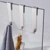 Нержавеющая сталь двухсторонние крючки без сверла вешалка для полотенец крючок для стеклянной стены ванная комната органайзер для хранения рюкзак вешалка кухонная утварь