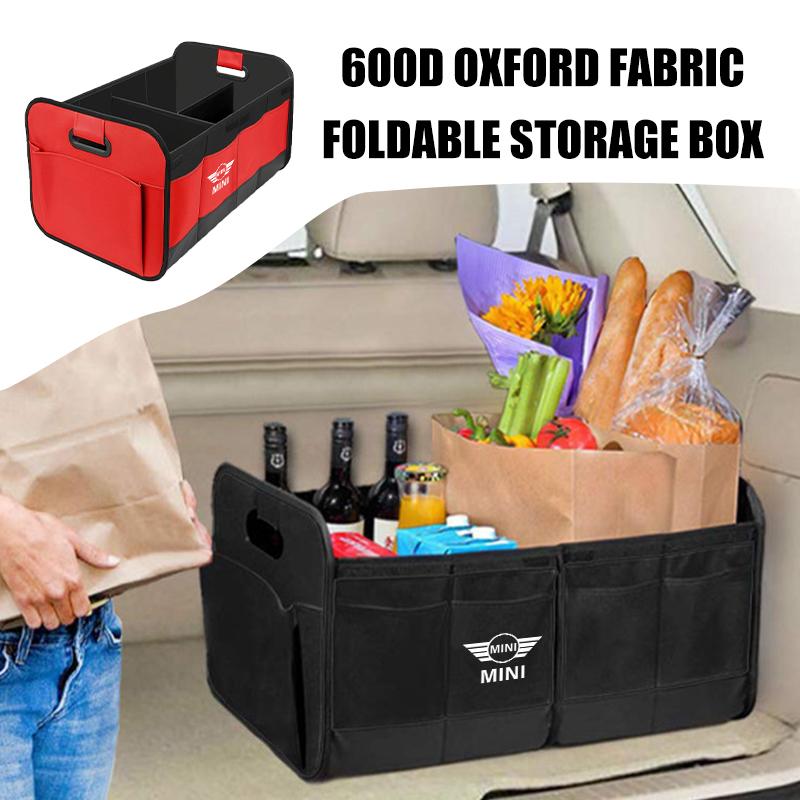 Car Trunk Storage Organizer Compartment Collapsible Cargo Box For MINI Cooper R60 R56 F56 F55 F57 F60 Countryman Convertible pwaxk99