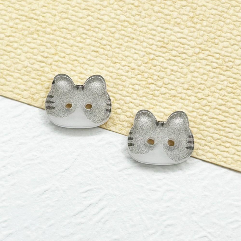 30pcs 12mm Kitty Buttons Creative Ginger Cat Buttons Tuxedo Cat Calico Cat Buttons Cardigan Sweater