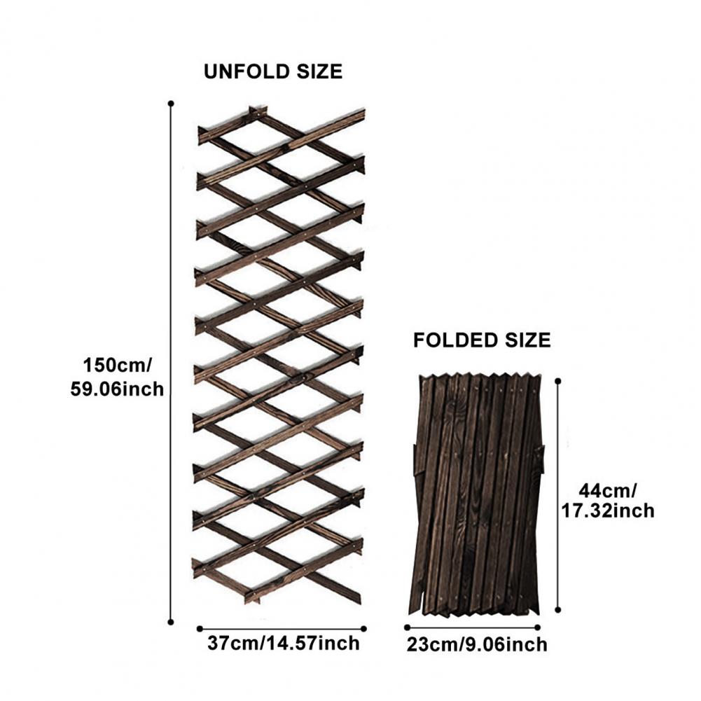 Expanding Wooden Garden Wall Fence Panel Plant Climb Trellis Support Decorative Garden Fence for Home Yard Garden Decoration
