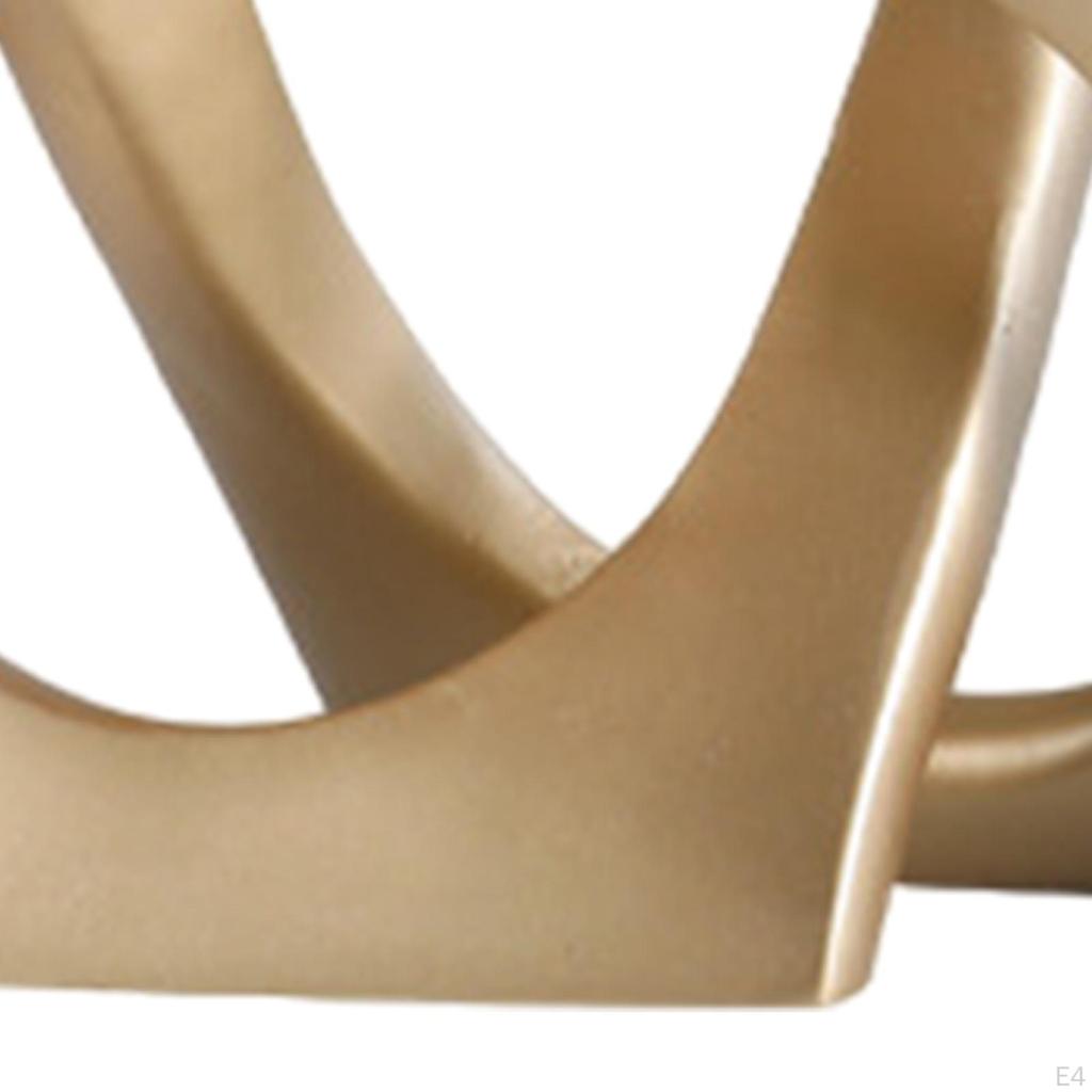 Geometric Sculpture Decorative Figurine Collection, Tabletop Ornament Modern Statue for Bookshelf,