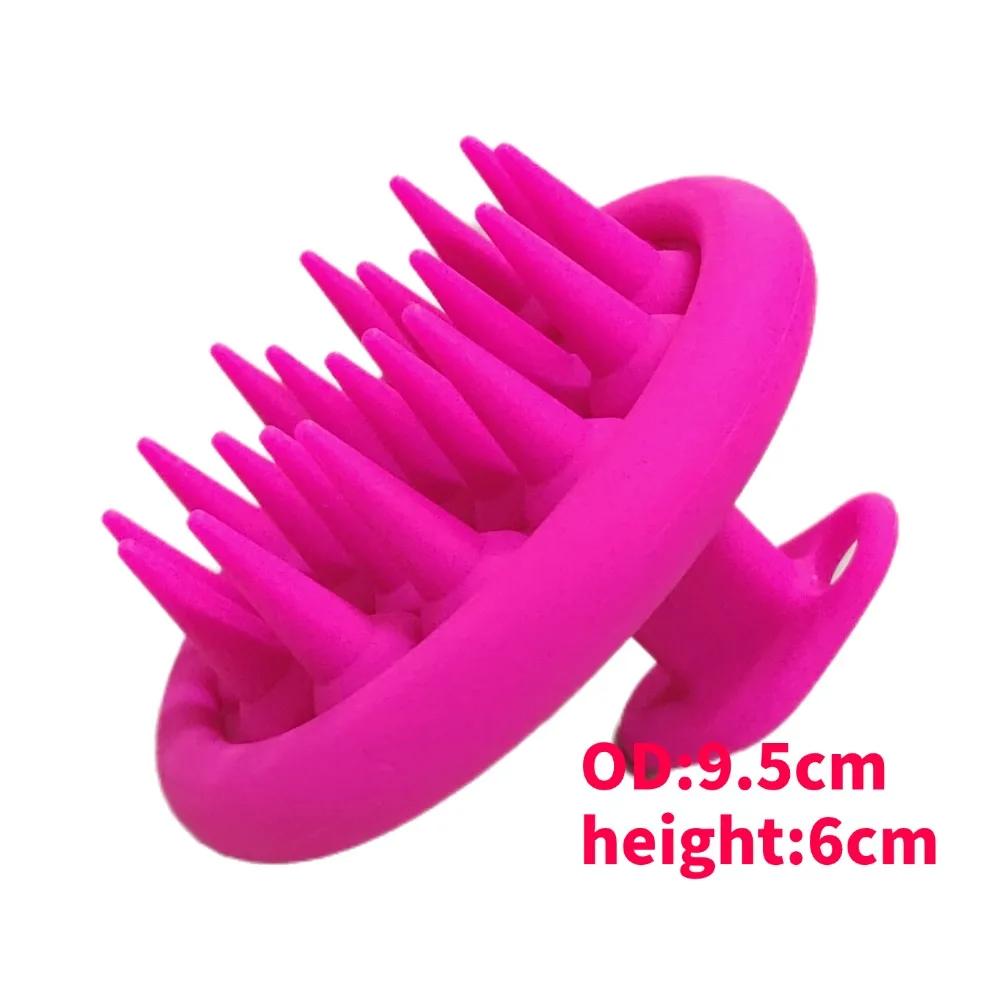 Silicone Shampoo Brush Hair Massager body scrubber Head Scalp Massage Comb Body Massage scrubber Bath Salon Hairdressing Tools