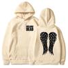 2025 New Fashionable and Interesting Wing Printed Crow Men's and Women's Casual Autumn/Winter Outdoor Sports Hoodie