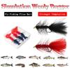 6Pcs/Box Brass Bead Head Wooly Bugger Insects For Trout Artificial Bait Quickly Sink Fly Fishing Flies Bait