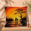 Abstract Painting African Living Cushion Cover Car Throw Pillow Case For Sofa Car Christmas Gift