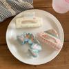 Cute Korean Style Lattice Hair Crab Clip Triangle Square Acrylic Bow Hair Claw Headwear Flower Geometry Shark Clip Party