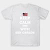 Футболка женская Keep Calm And With Ben Carson Harajuku Print Kawaii футболка летняя с коротким рукавом женская футболка топ футболка
