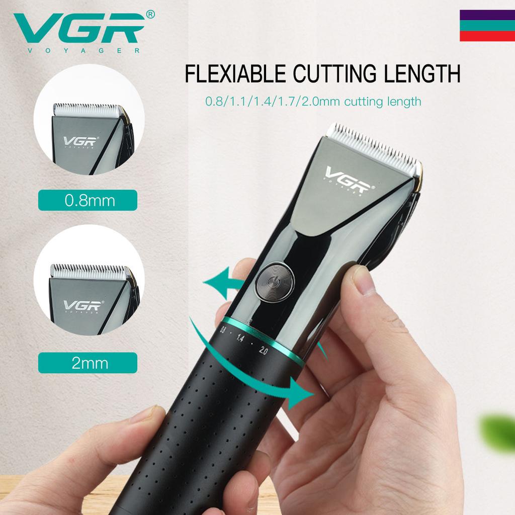 VGR V-661 Новая машинка для стрижки волос с металлическим корпусом, триммер для волос для домашнего использования, режущая насадка, долгий срок службы батареи, машинка для стрижки с масляной головкой, электрическая бритва для дома
