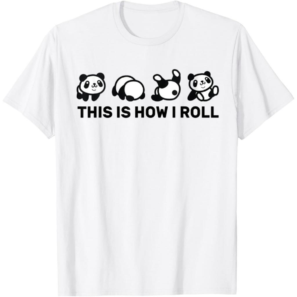 This Is How I Roll Funny Pandas Lovers Girls Women Teen T-Shirt