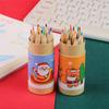 Christmas Set 12 Colors Wooden Colored Pencil with Sharpener Pencils for Kids Drawing Painting Stationery School Art Supplies